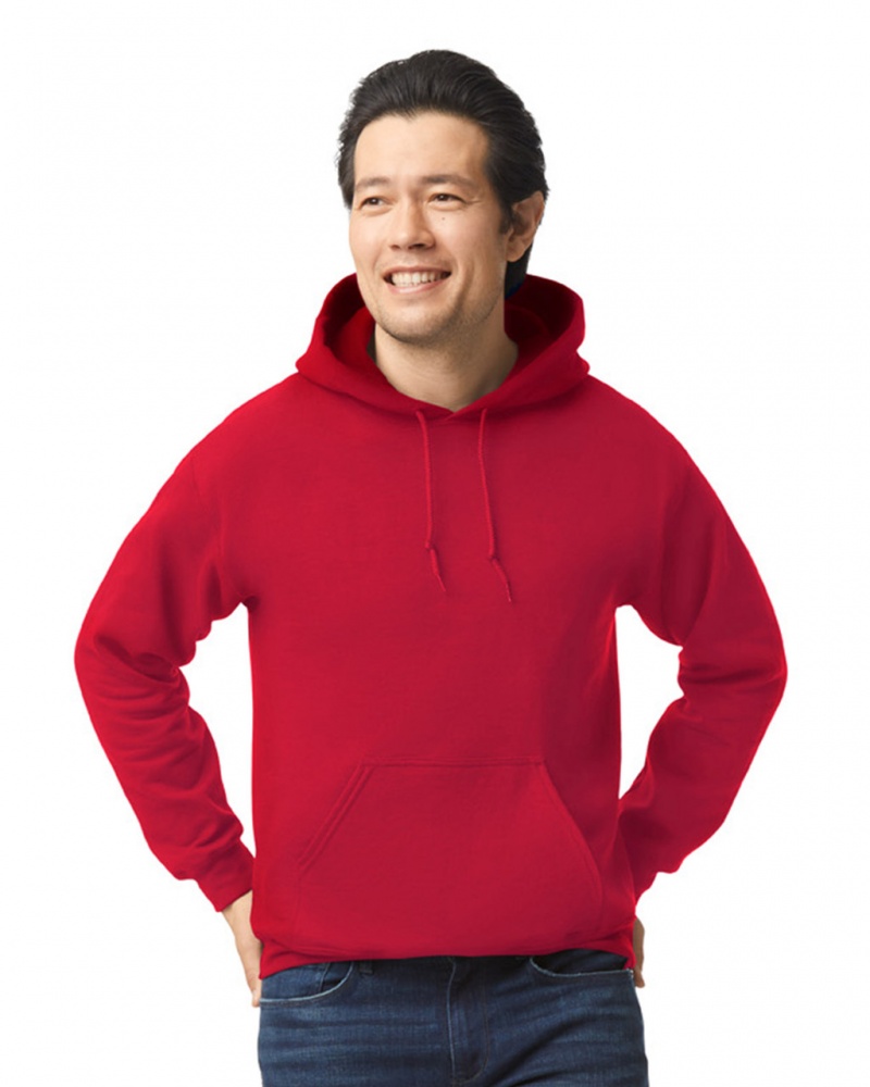 Cherry Red Gildan 18500 Hoodie Men\'s Hoodie | JSUI20167