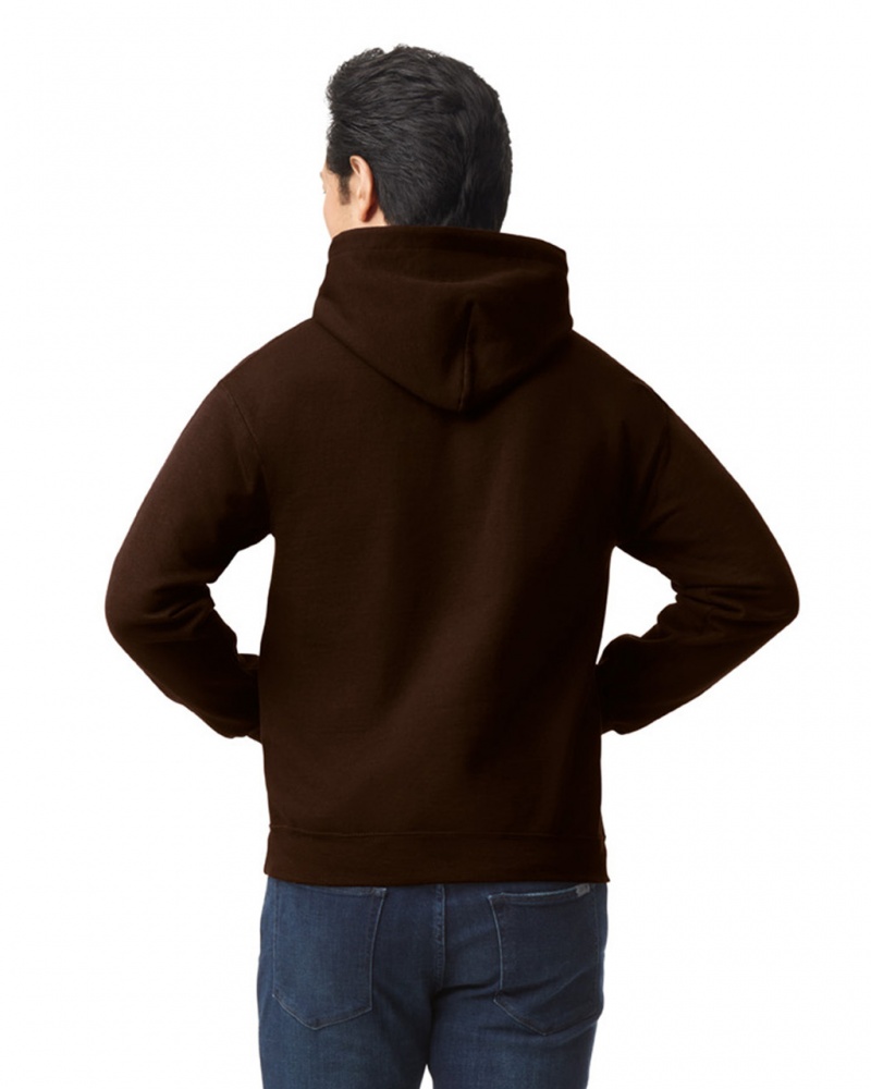 Dark Chocolate Gildan 18500 Hoodie Men's Hoodie | LWXB76284