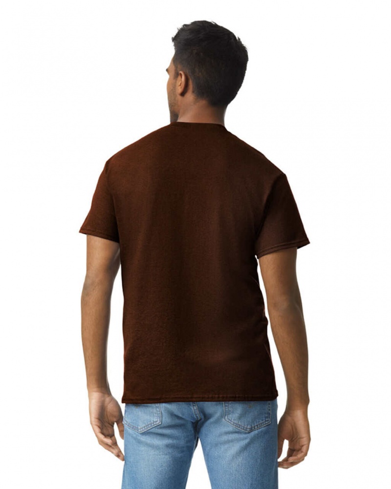 Dark Chocolate Gildan 2000 Men's T-Shirts | NAEC27589