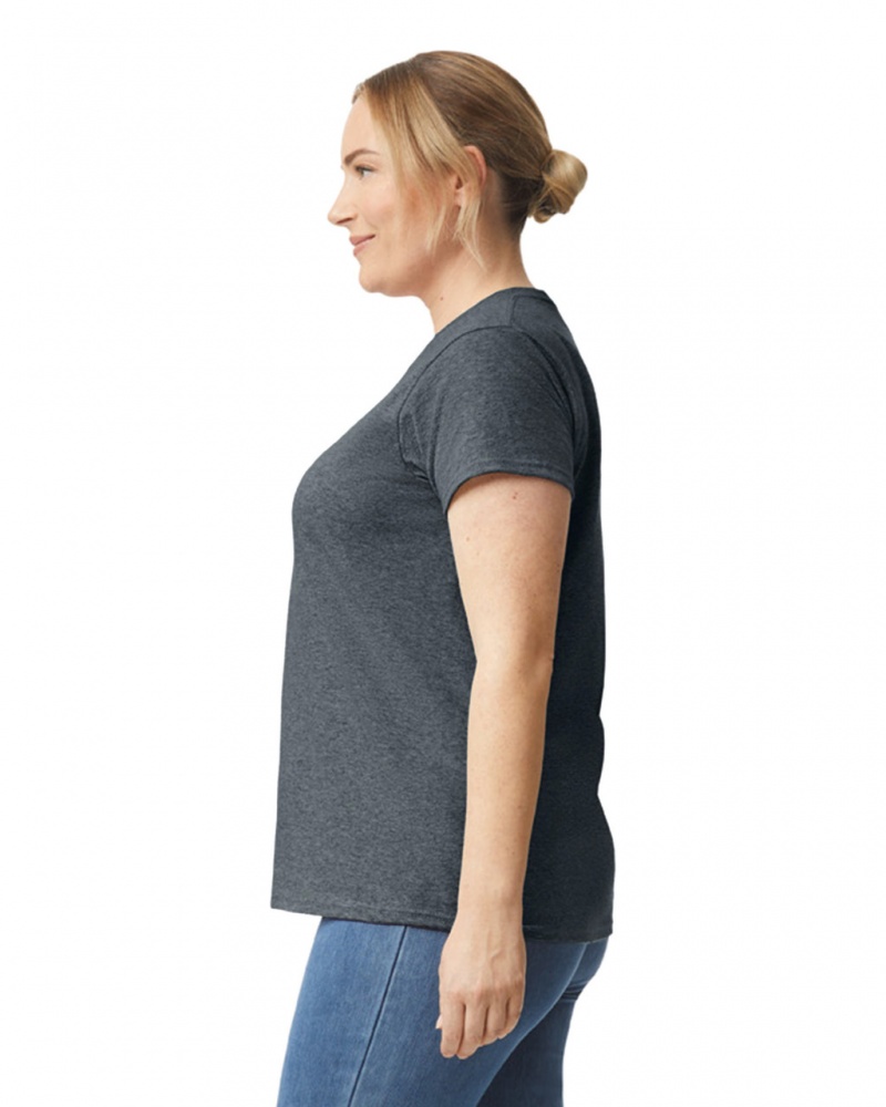 Dark Heather Gildan 2000L Women's T-Shirts | ESYC47950