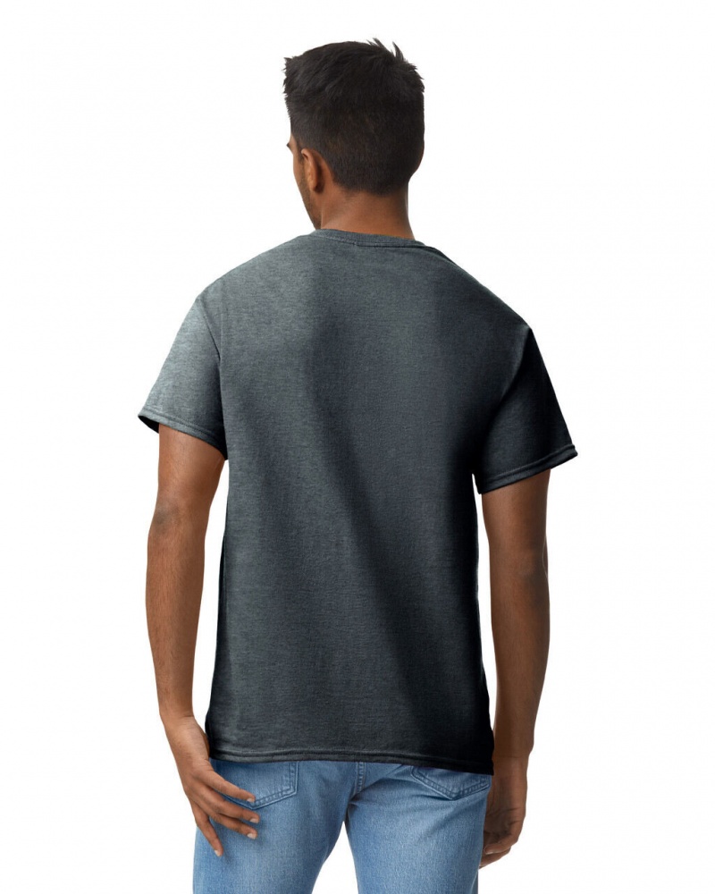 Dark Heather Gildan 2000 Men's T-Shirts | WDMP93480