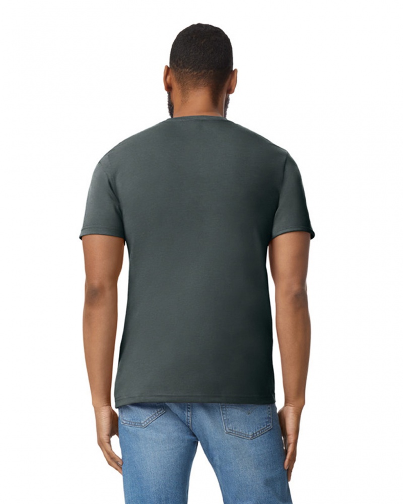 Dark Heather Gildan 980 Men's T-Shirts | MZTP50846