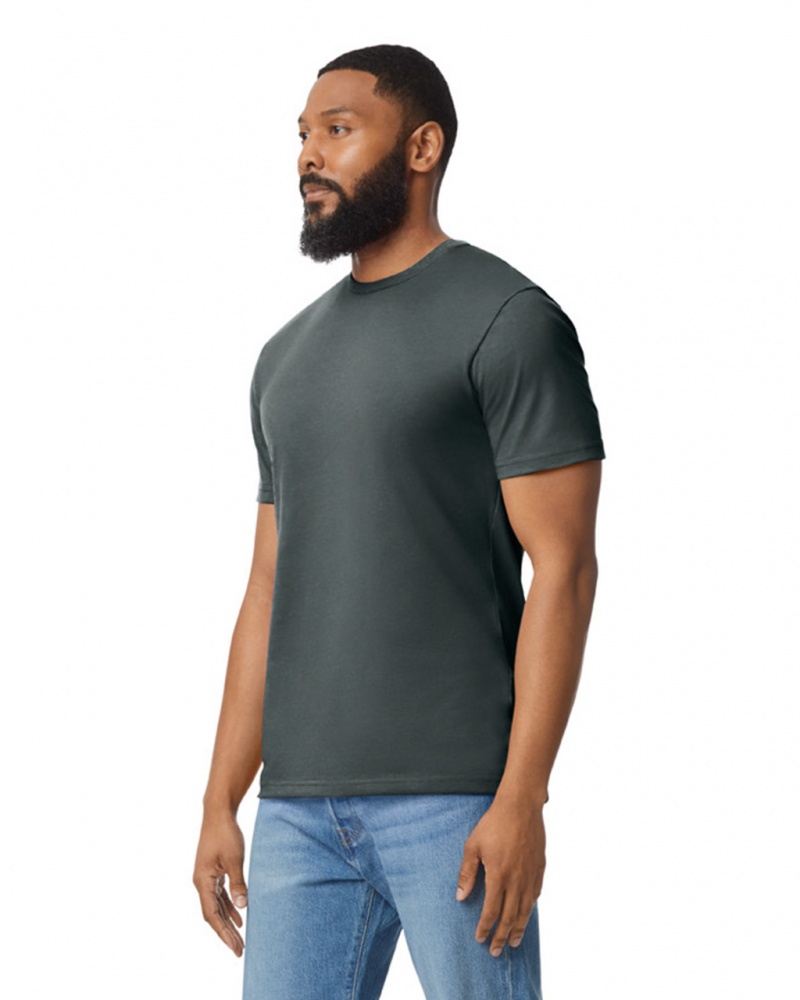 Dark Heather Gildan 980 Men's T-Shirts | MZTP50846