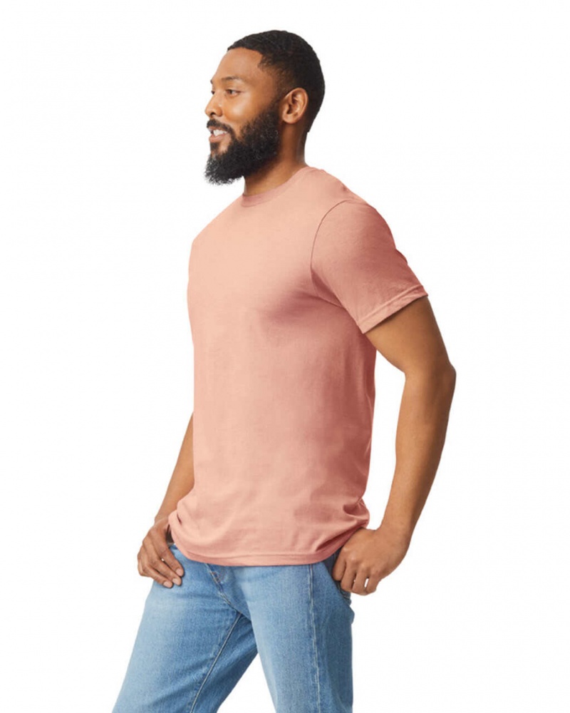 Dusty Rose Gildan 67000 CVC Men's T-Shirts | ZIPQ47695