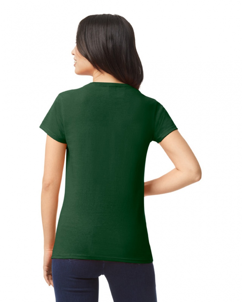 Forest Green Gildan 5000L Women's T-Shirts | TMGY14637