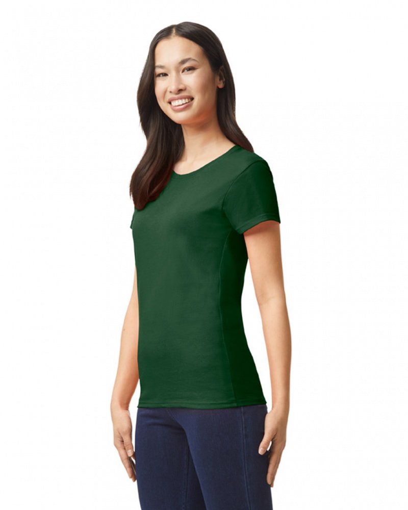 Forest Green Gildan 5000L Women's T-Shirts | TMGY14637