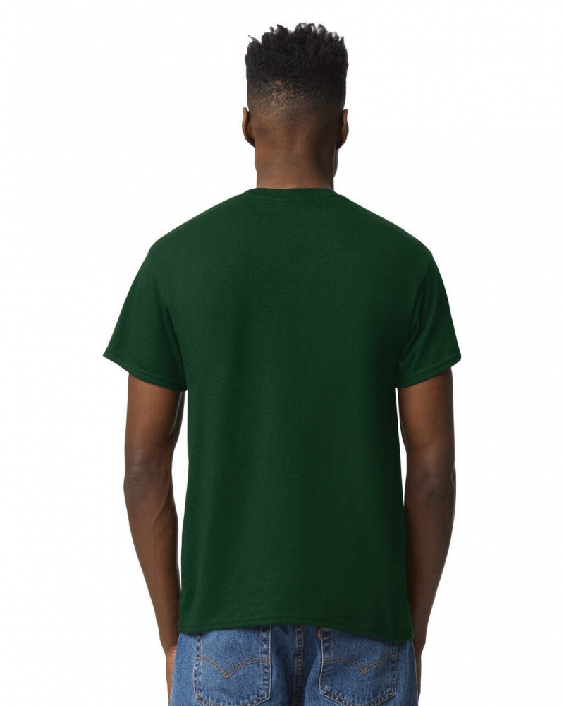 Forest Green Gildan 8000 Men's T-Shirts | FVYG14027