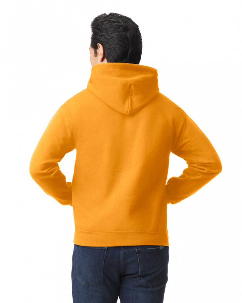 Gold Gildan 18500 Hoodie Men's Sweatshirt | QLVJ38592