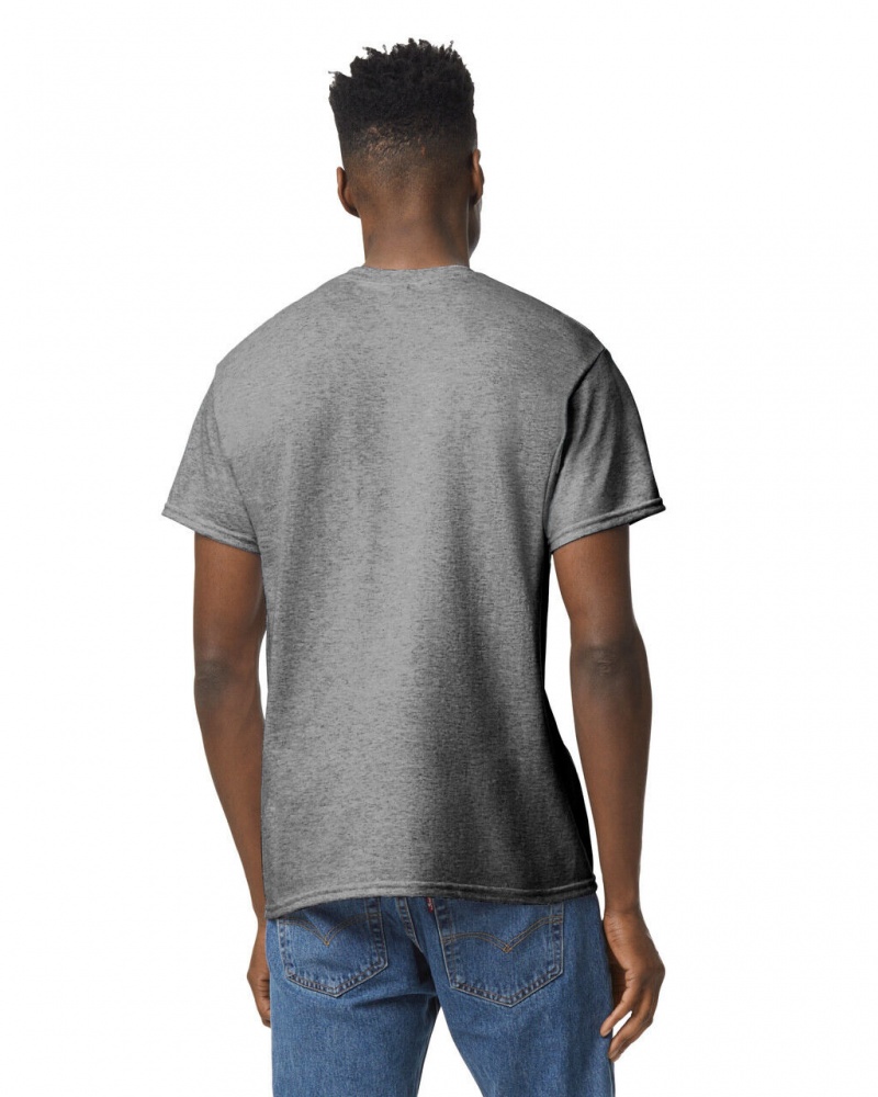 Graphite Heather Gildan 8000 Men's T-Shirts | LZOK19675