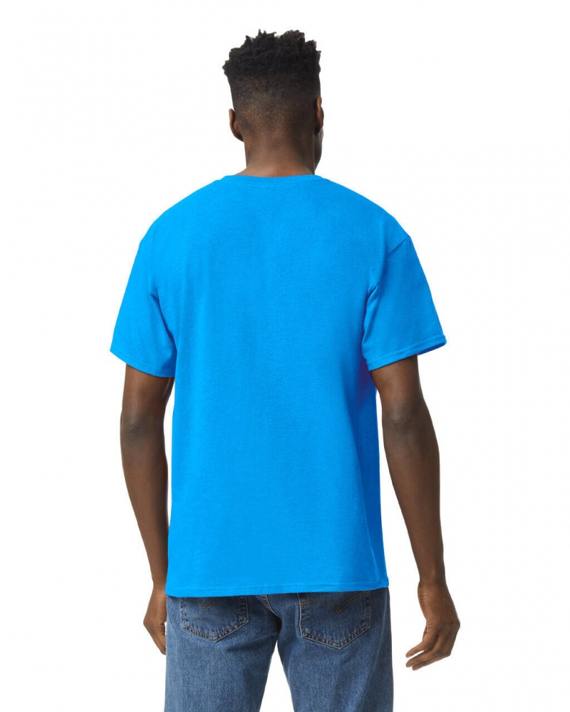 Heather Sapphire Gildan 5000 Men's T-Shirts | FWVR37106