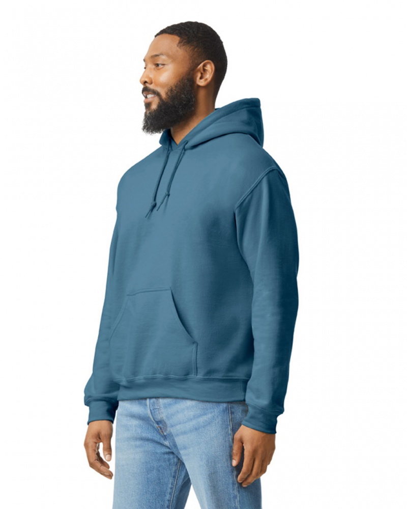 Indigo Blue Gildan 18500 Hoodie Men's Hoodie | VRCE69041