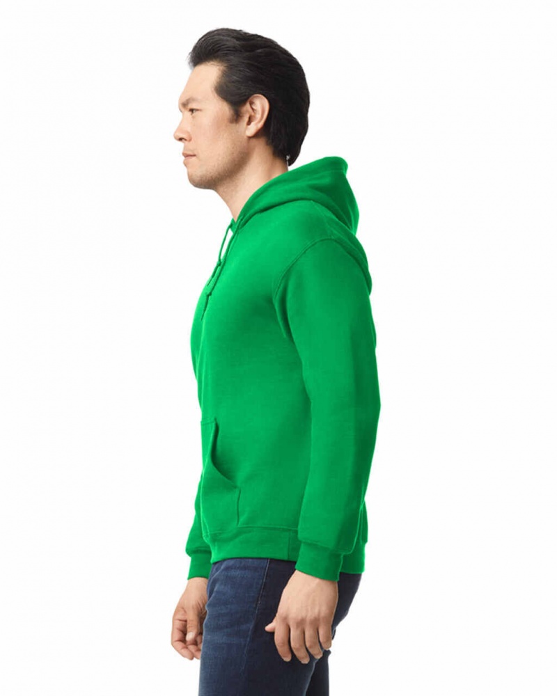 Irish Green Gildan 18500 Hoodie Men's Sweatshirt | EHFV35294