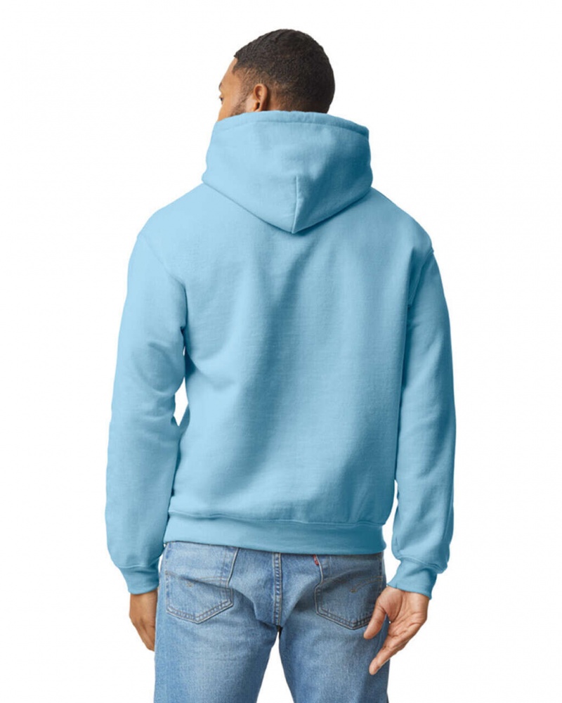 Light Blue Gildan 18500 Hoodie Men's Sweatshirt | TRKF46723