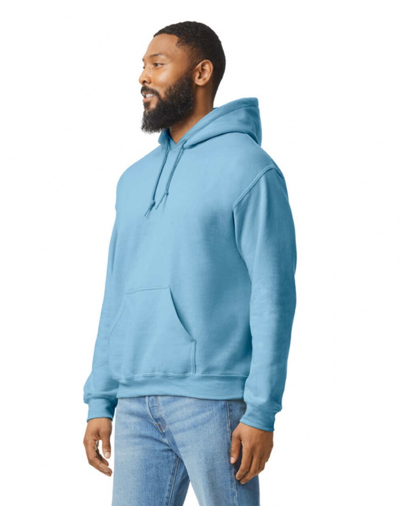 Light Blue Gildan 18500 Hoodie Men's Sweatshirt | TRKF46723