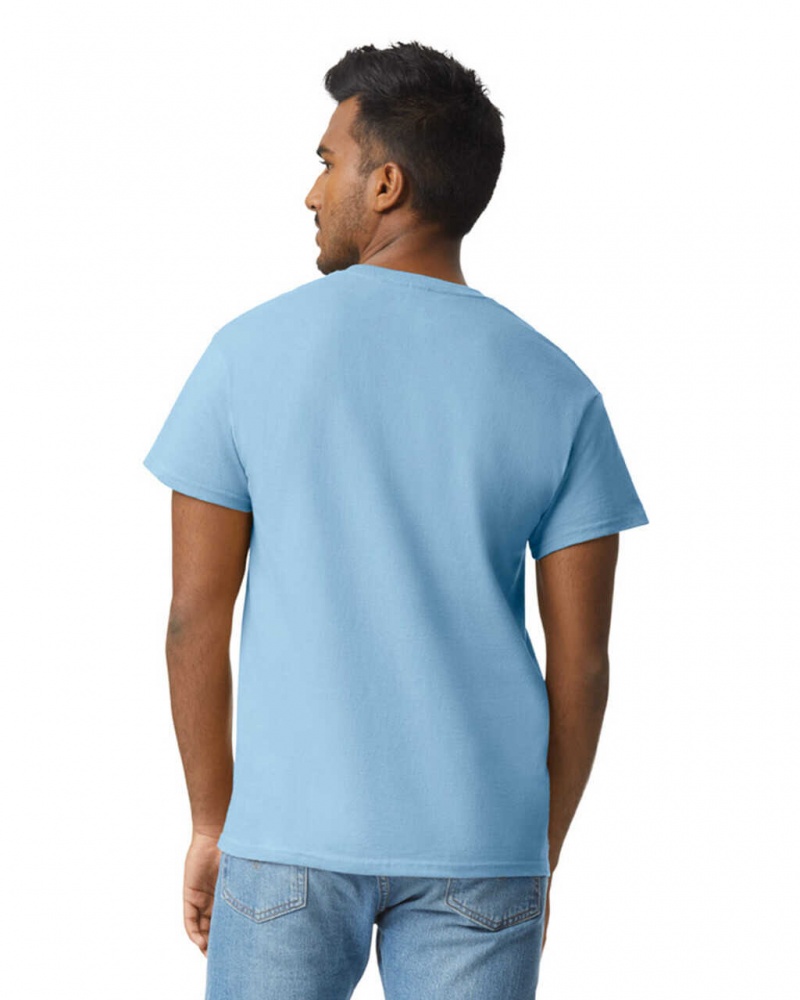 Light Blue Gildan 2000 Men's T-Shirts | HIAQ70153