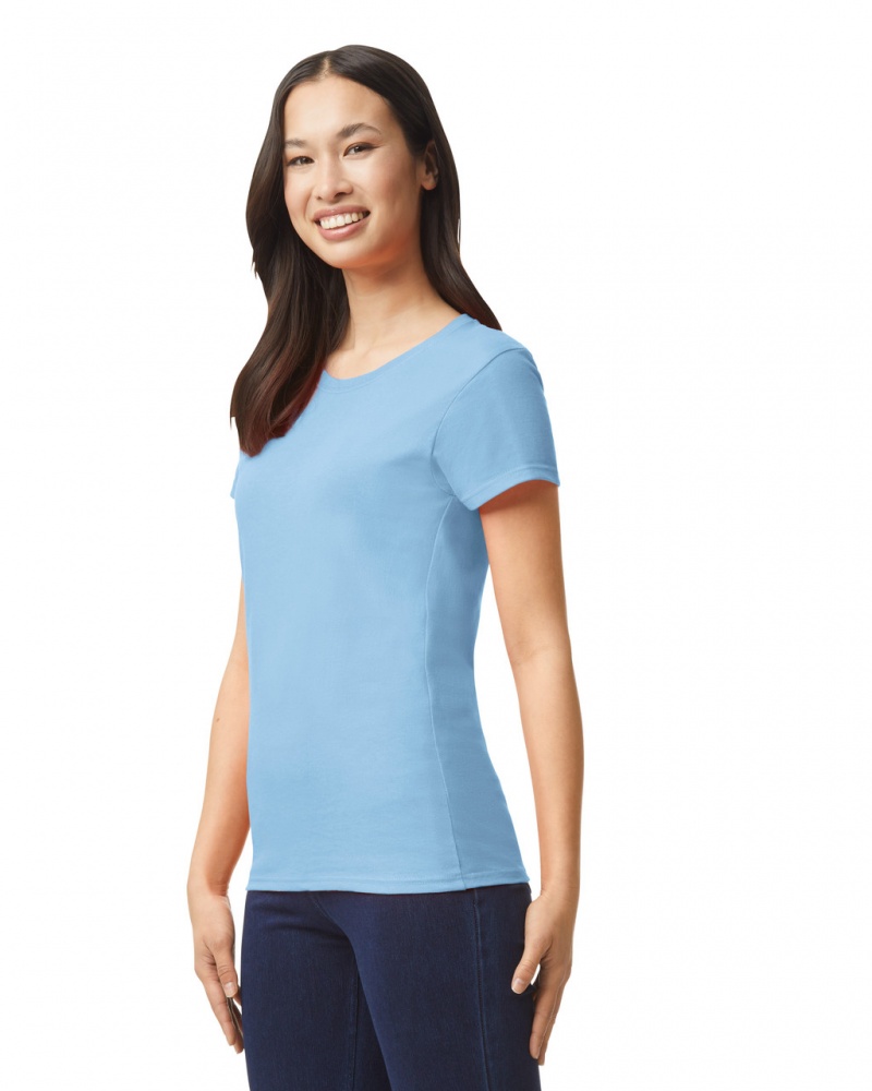 Light Blue Gildan 5000L Women's T-Shirts | CRPF29053