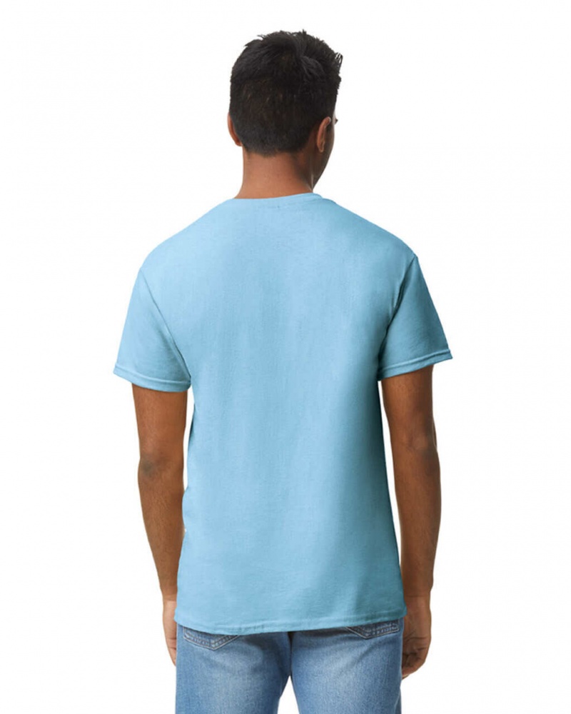 Light Blue Gildan 5000 Men's T-Shirts | GYNM62390