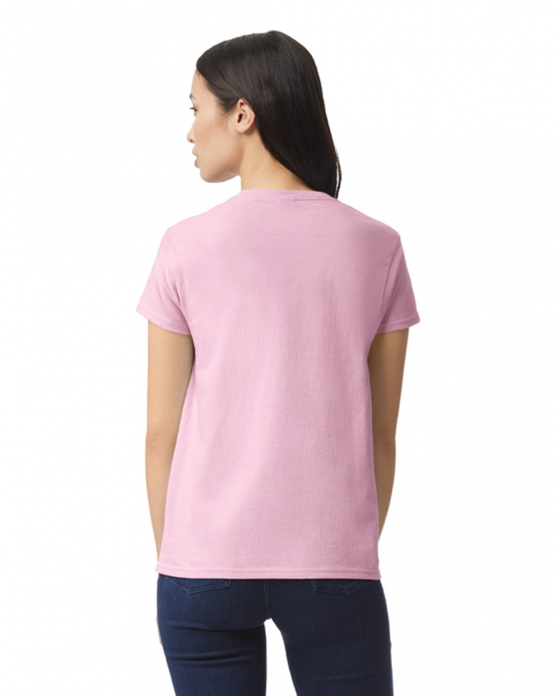 Light Pink Gildan 2000L Women's T-Shirts | TOEC38014