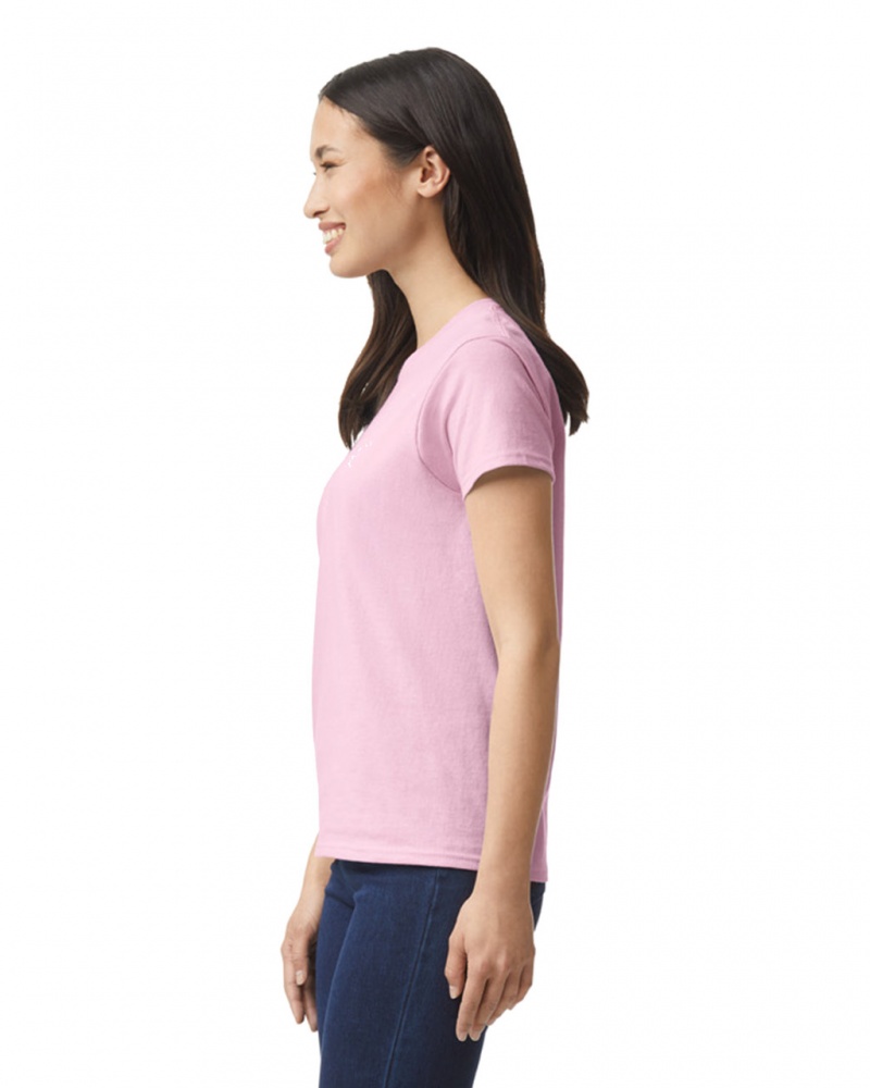 Light Pink Gildan 2000L Women's T-Shirts | TOEC38014