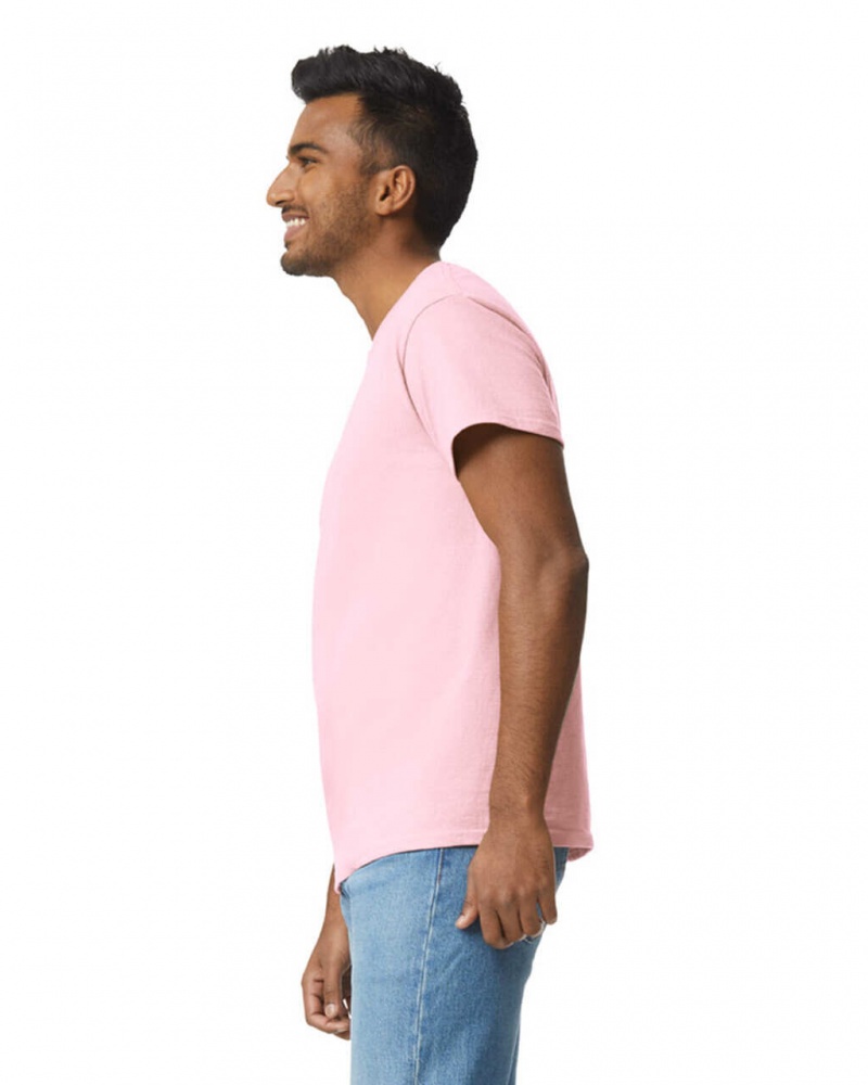 Light Pink Gildan 2000 Men's T-Shirts | KWFU64897