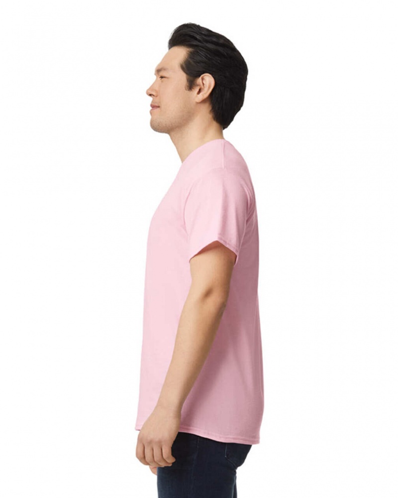 Light Pink Gildan 8000 Men's T-Shirts | DFUL54386