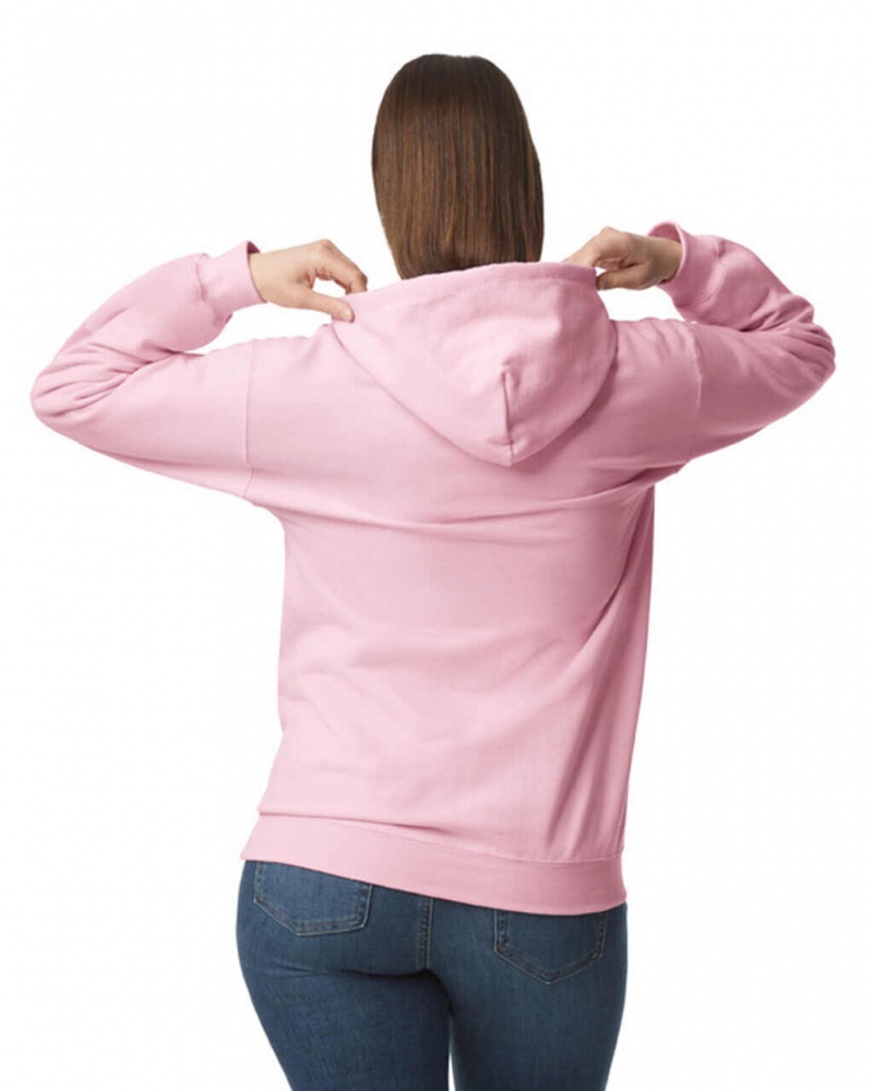 Light Pink Gildan SF500 Midweight Fleece Women's Hoodie | RDVS74219