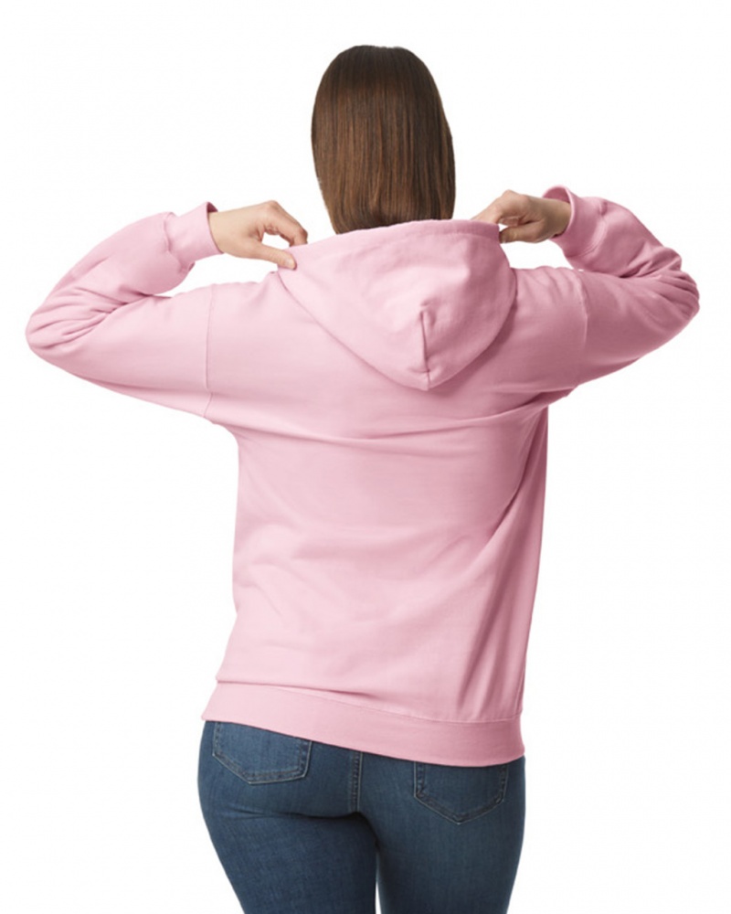 Light Pink Gildan SF500 Midweight Fleece Women's Hoodie | DXFK42713