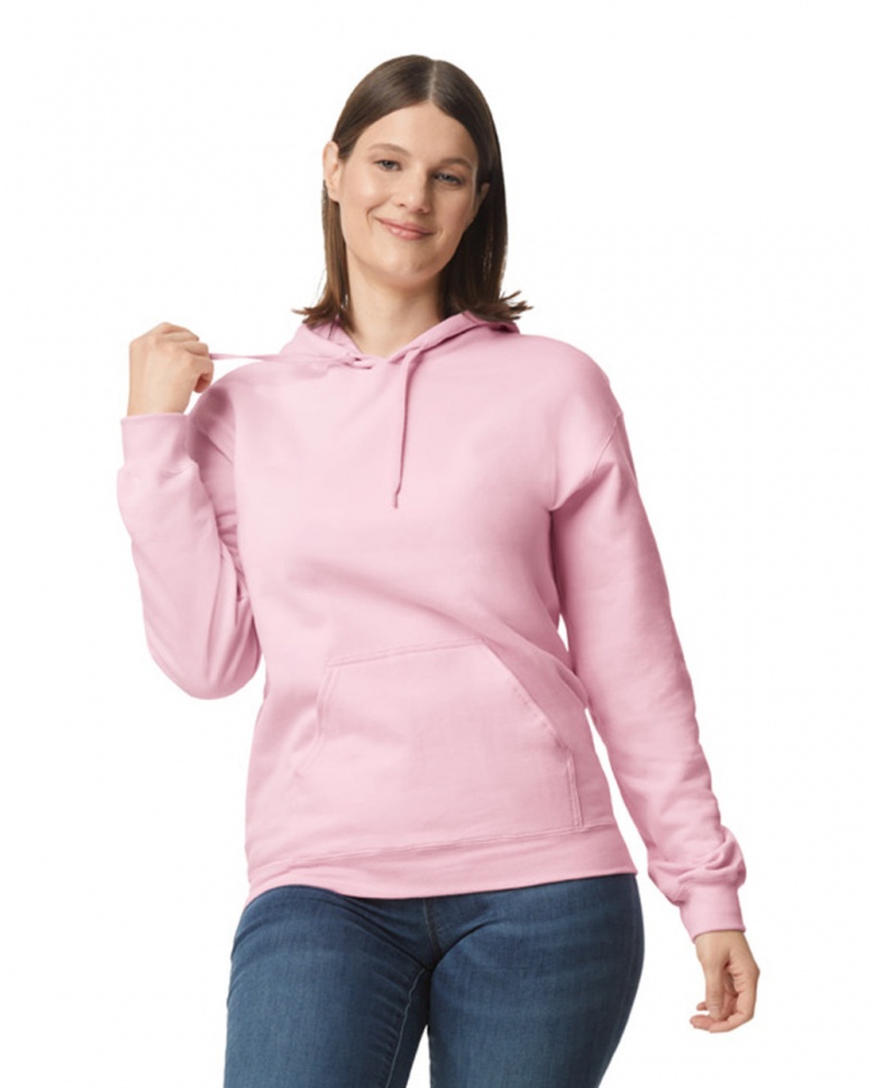 Light Pink Gildan SF500 Midweight Fleece Women's Hoodie | DXFK42713