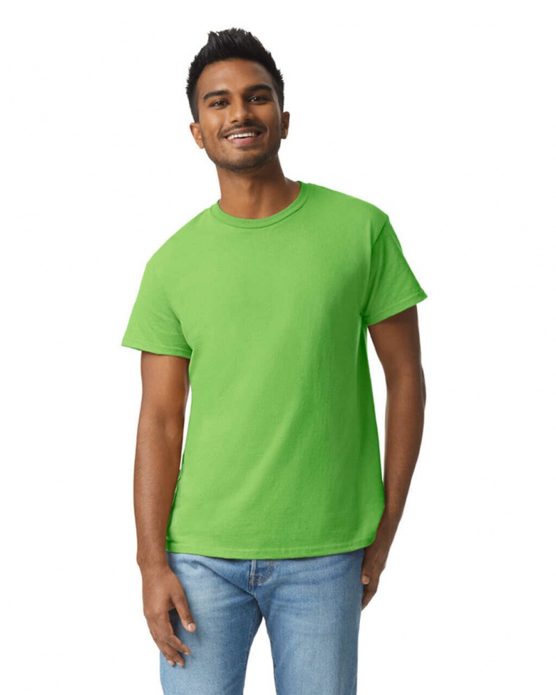 Lime Gildan 2000 Men\'s T-Shirts | XCKE37085