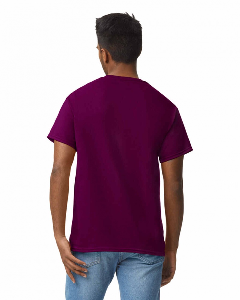 Maroon Gildan 2000 Men's T-Shirts | NYEW07169