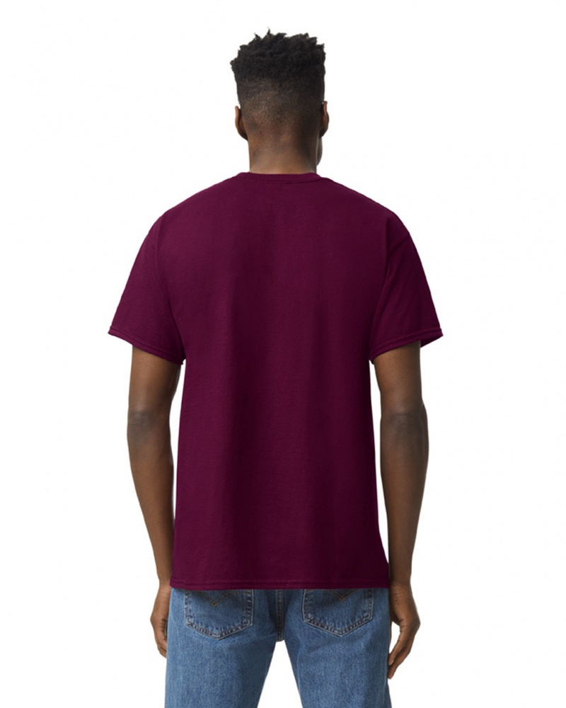 Maroon Gildan 5000 Men's T-Shirts | HURL93847