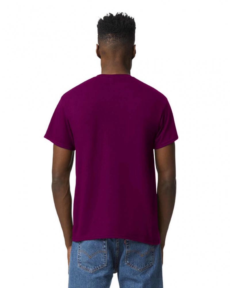 Maroon Gildan 8000 Men's T-Shirts | ATHZ65907