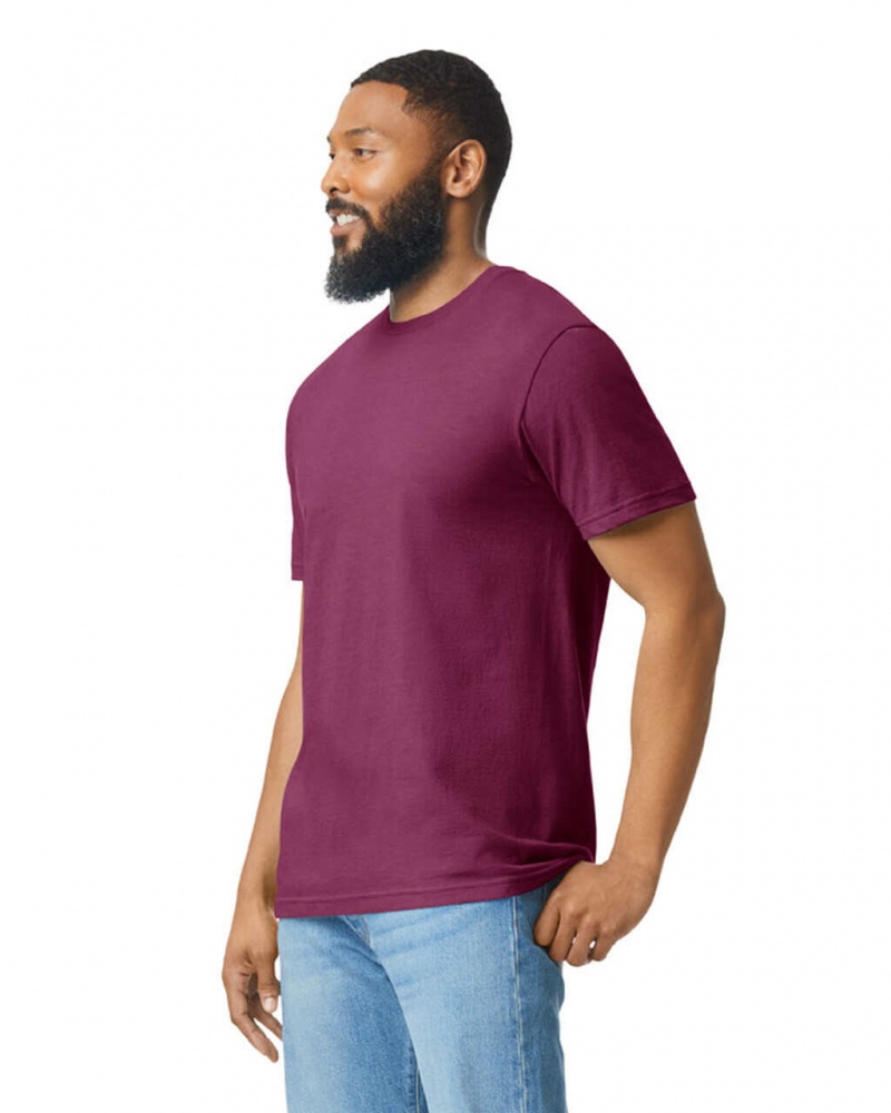 Maroon Mist Gildan 67000 CVC Men's T-Shirts | GKFS54830