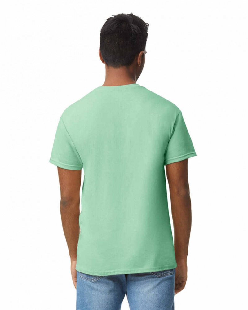 Mint Green Gildan 5000 Men's T-Shirts | FIWD08427