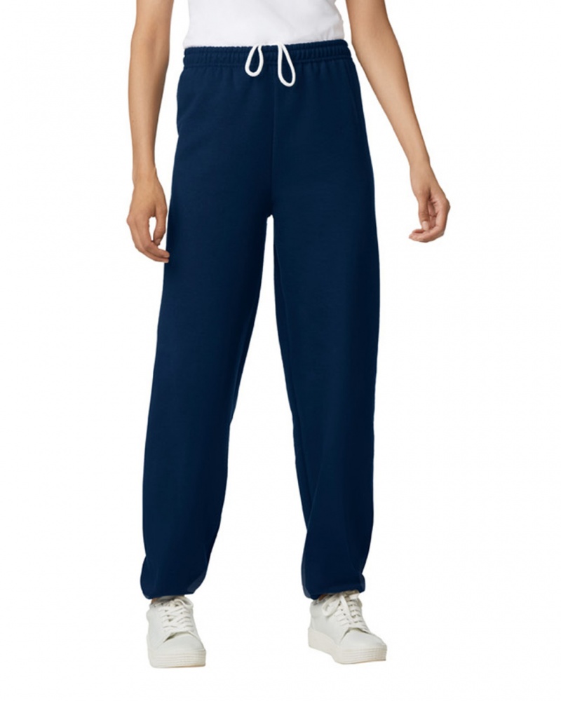 Navy Gildan 18200 Women's Sweatpants | NZJO74120