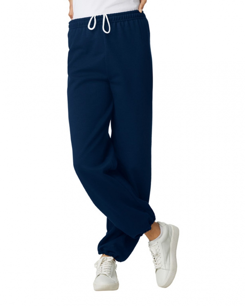 Navy Gildan 18200 Women\'s Sweatpants | NZJO74120