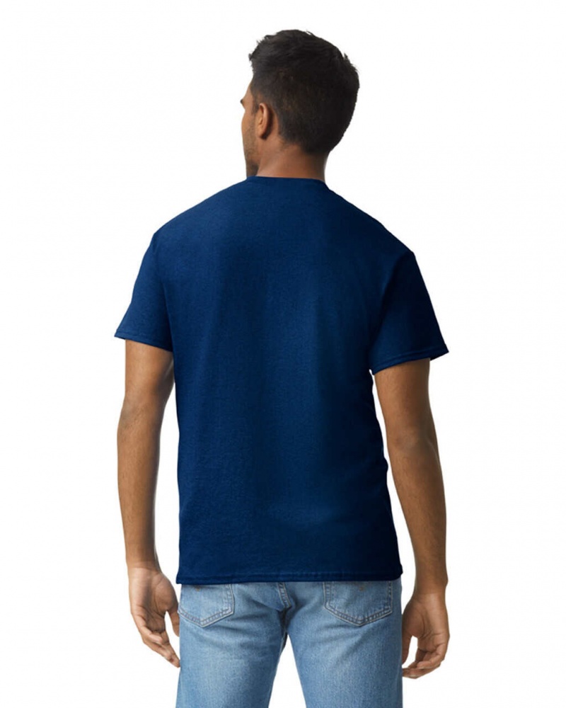 Navy Gildan 2000 Men's T-Shirts | CAWT27950