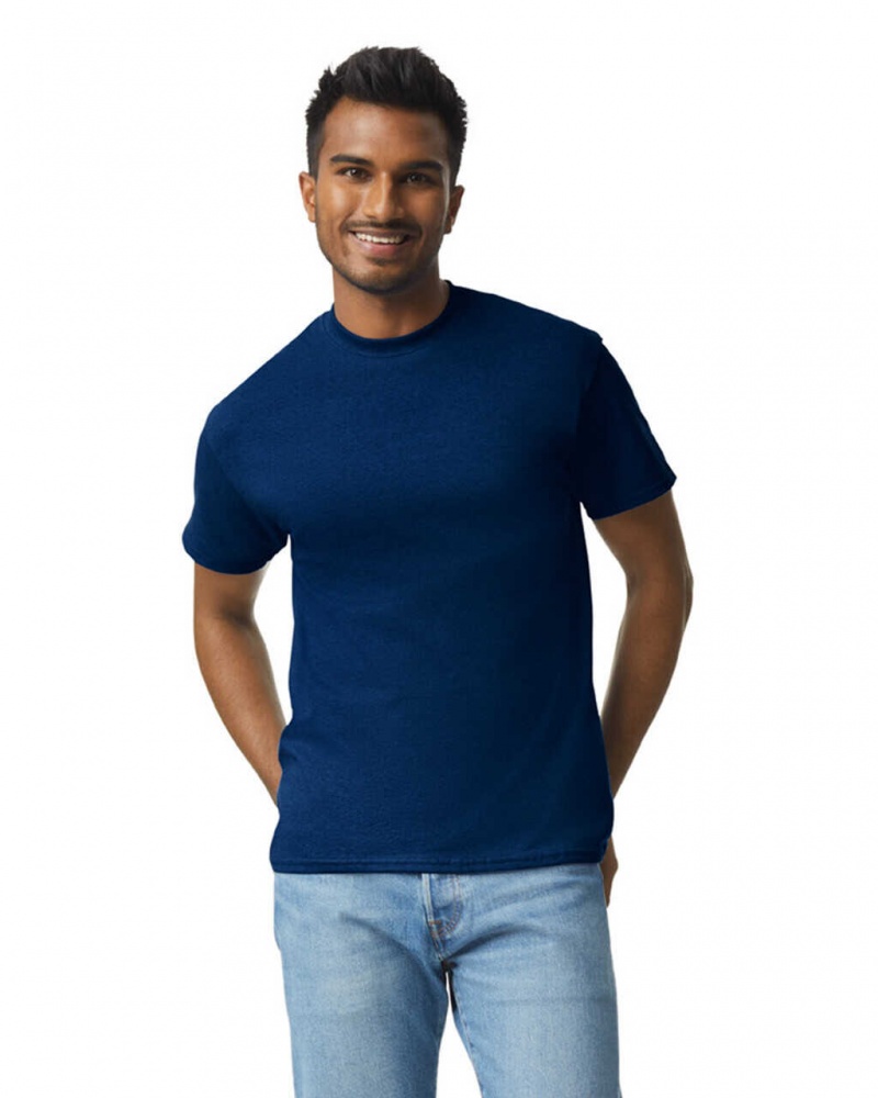 Navy Gildan 2000 Men\'s T-Shirts | CAWT27950