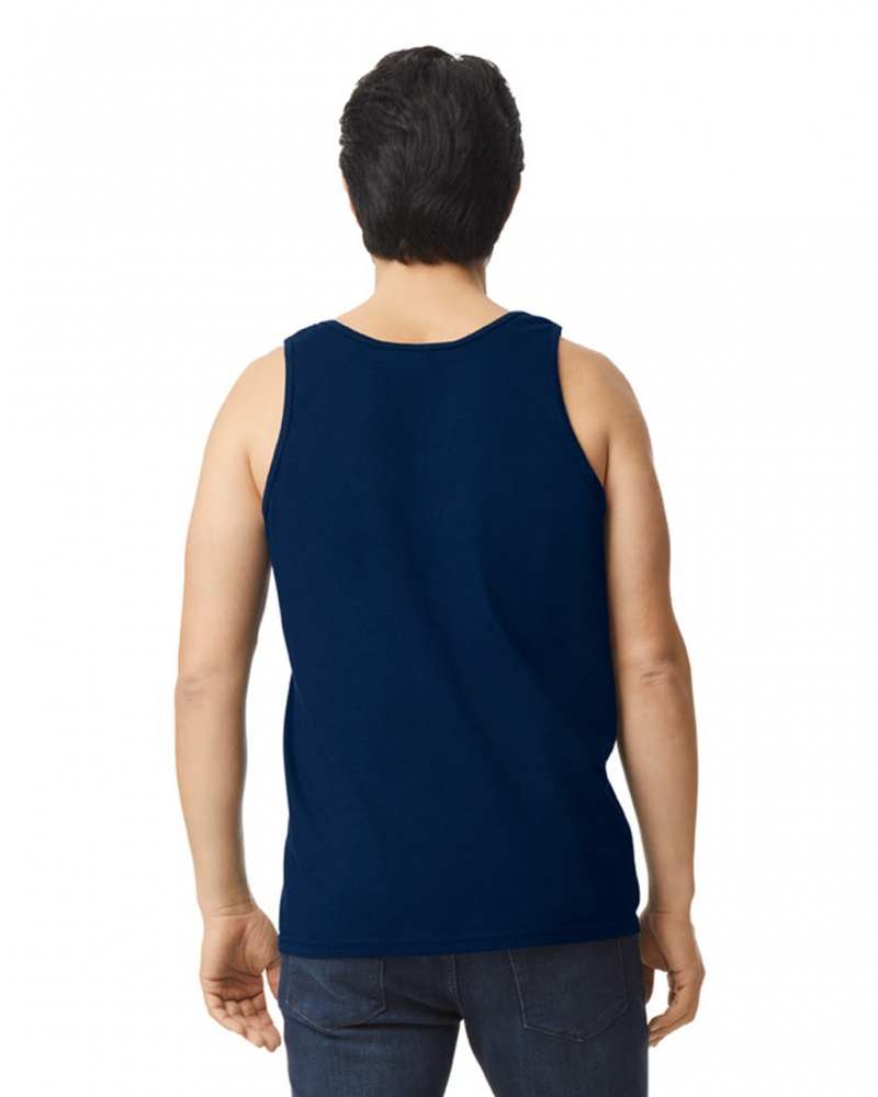 Navy Gildan 2200 Men's Tanks | NQFJ07416