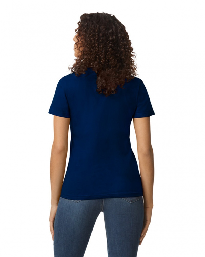 Navy Gildan 65000L Midweight Women's T-Shirts | CEOR95184