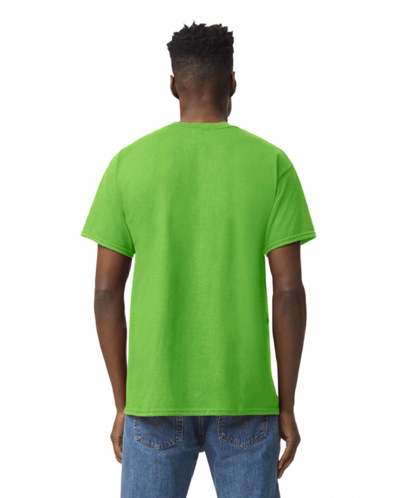 Neon Green Gildan 5000 Men's T-Shirts | PGRT46089