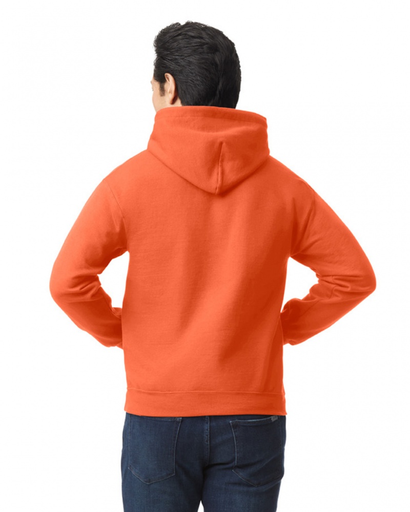 Orange Gildan 18500 Hoodie Men's Hoodie | PYBW04853