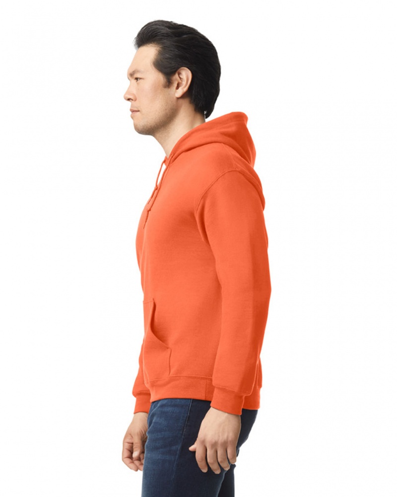 Orange Gildan 18500 Hoodie Men's Hoodie | PYBW04853