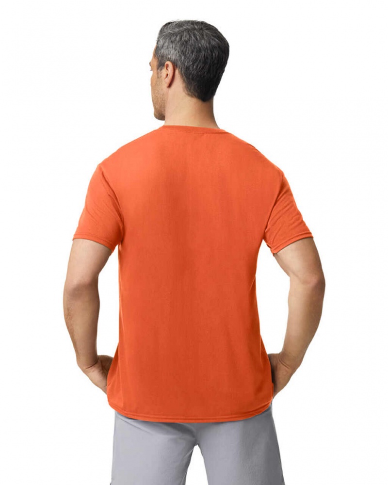 Orange Gildan 42000 Men's T-Shirts | ZORL86792