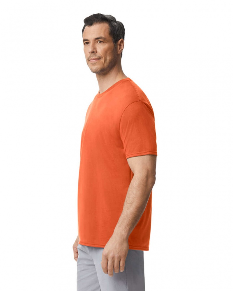 Orange Gildan 42000 Men's T-Shirts | ZORL86792