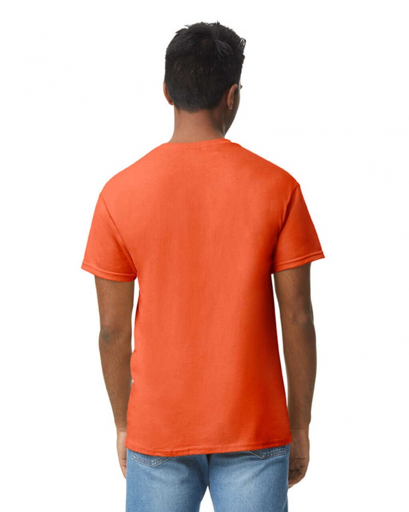 Orange Gildan 5000 Men's T-Shirts | TMVK27148