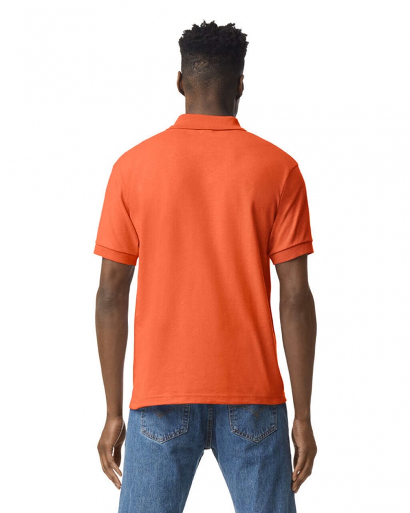 Orange Gildan 8800 Polo Men's Polo | FYJP19568