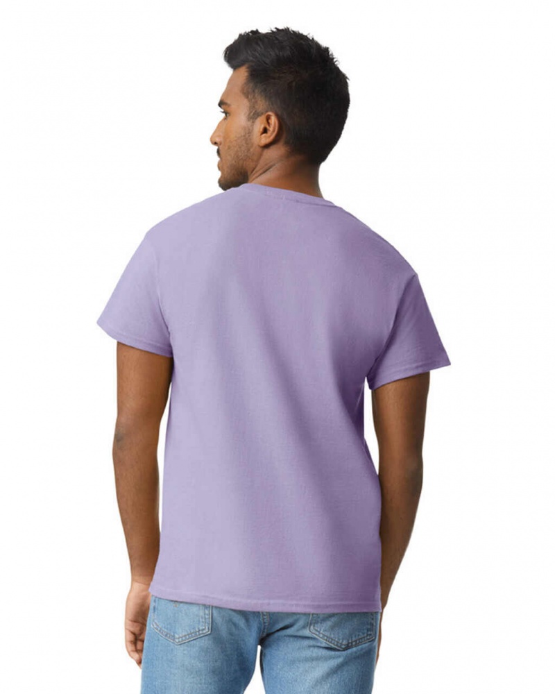 Orchid Gildan 2000 Men's T-Shirts | GHNI46092