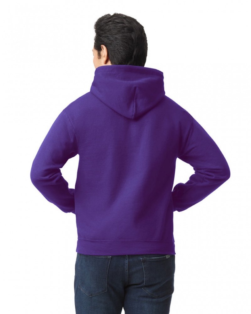 Purple Gildan 18500 Hoodie Men's Hoodie | KILF30461