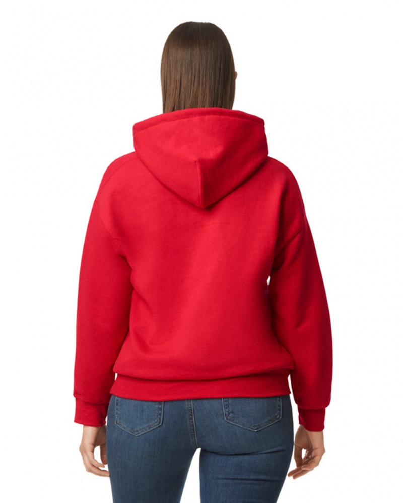 Red Gildan 12500 Hoodie Women's Hoodie | ERLZ25301